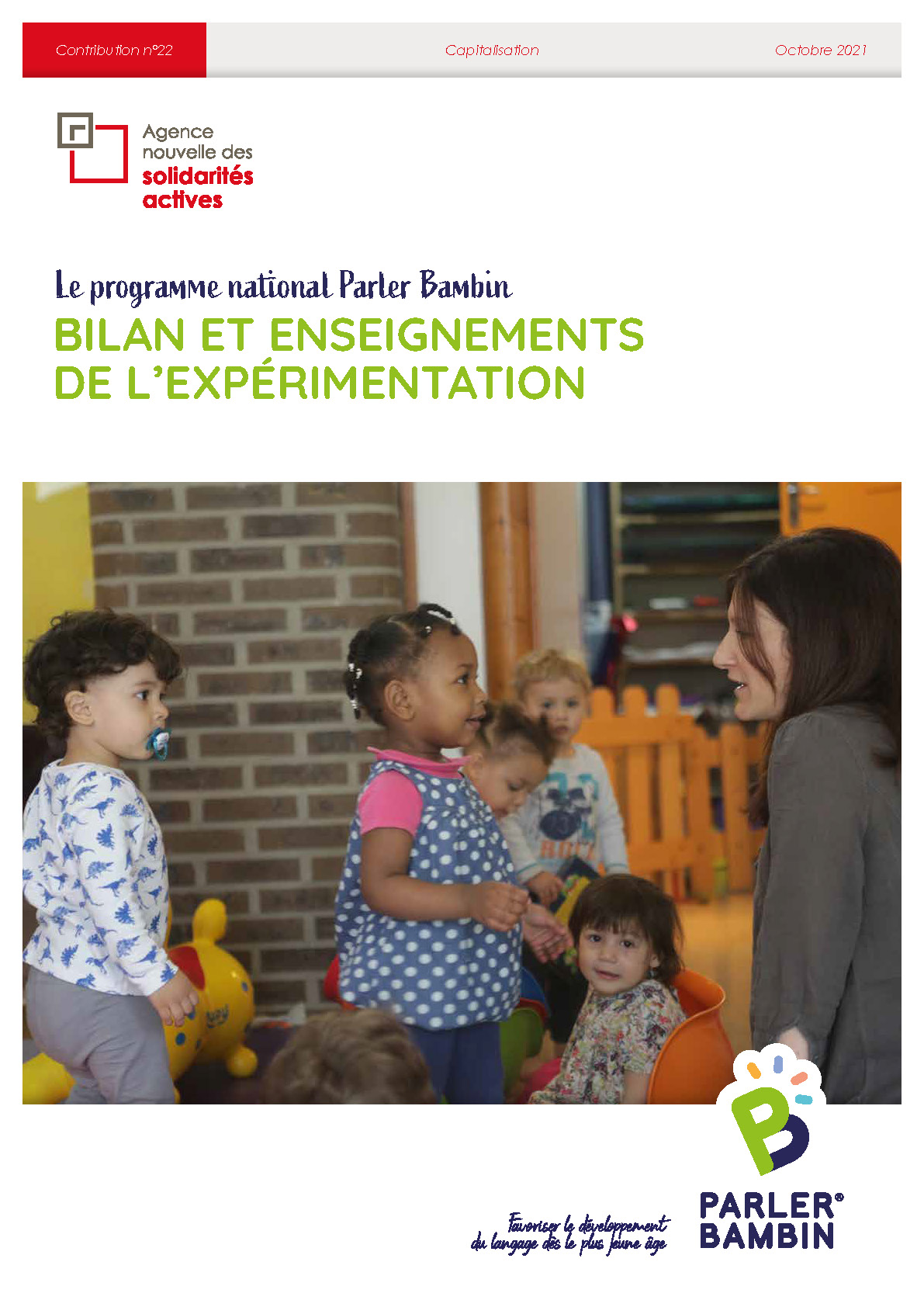 Bilan et enseignements de l'expérimentation Parler Bambin