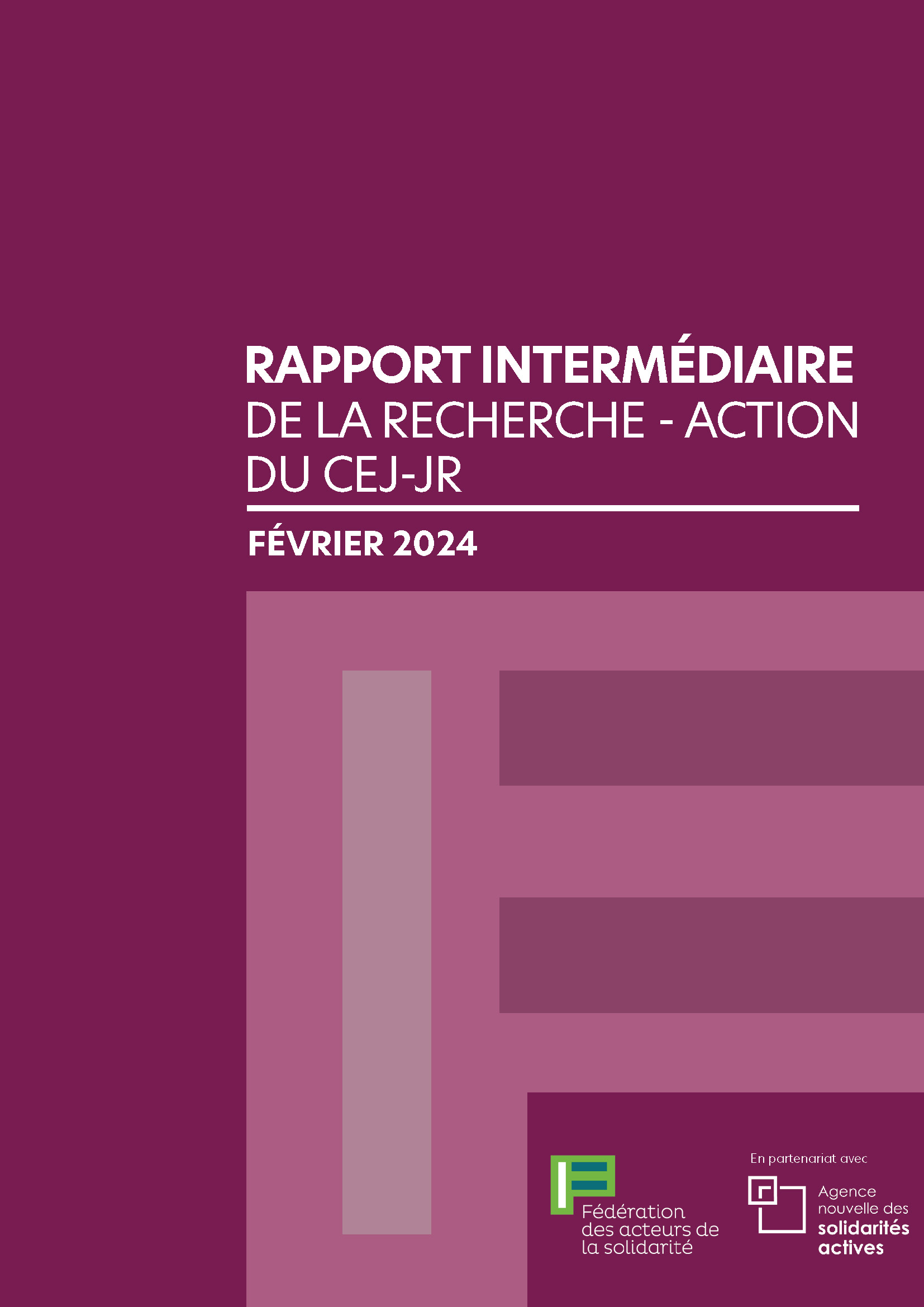 Couverture du Rapport CEJ-JR