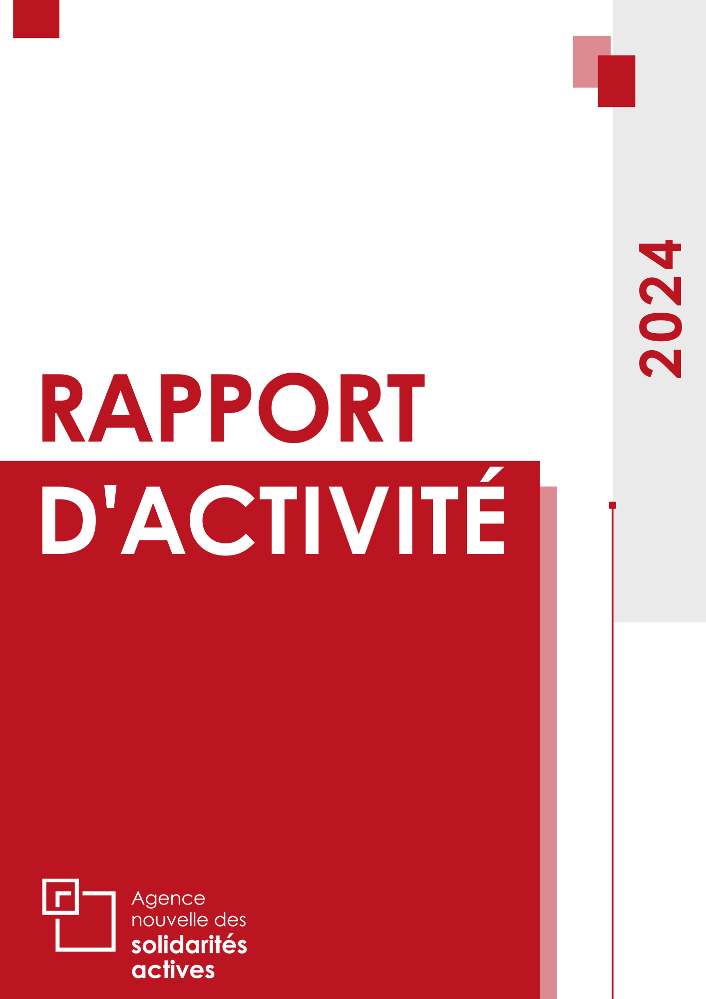 Couverture du rapport d'activité 2024