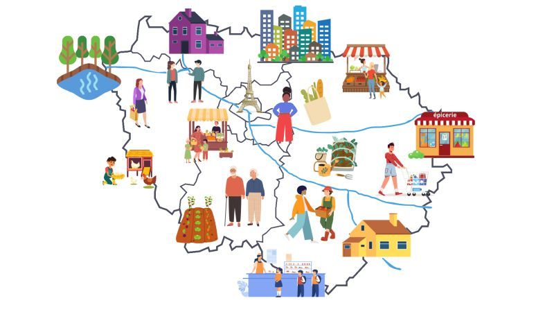 Visuel Webinaires : Les précarités alimentaires en Ile-de-France : comprendre pour agir 