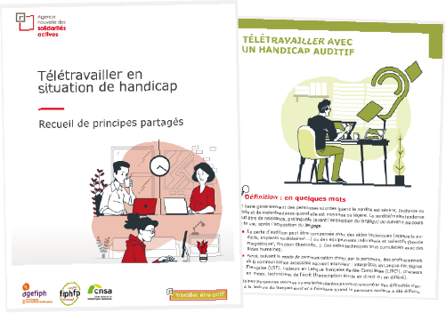 Télétravailler en situation de handicap : image illustrative du recueil de principes