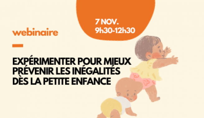 Webinaire 7 novembre 2023, expérimenter dès la petite enfance