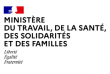 Logo Ministère du travail, de la santé, des solidarités et des familles.
