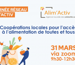 Journée réseau Alim'activ 2022, rendez-vous le 31 mars de 9h30 à 12h30